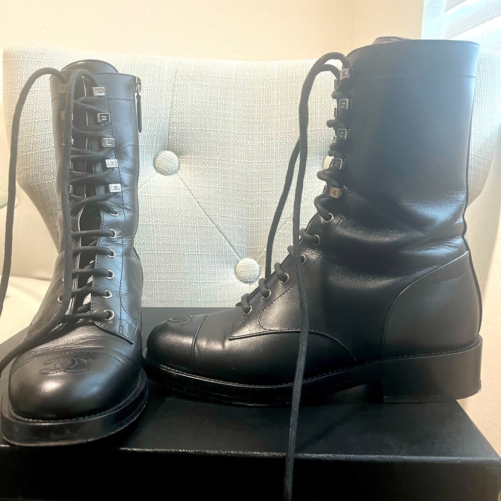 Chanel Combat boots size 38